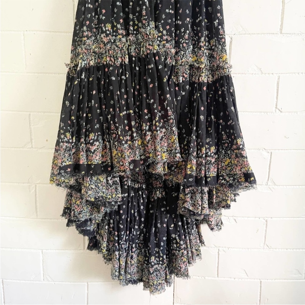 BNWT FREE PEOPLE 100 Degree Black Floral Mini Dress XS - Picture 4 of 9